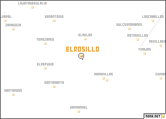 map of El Rosillo