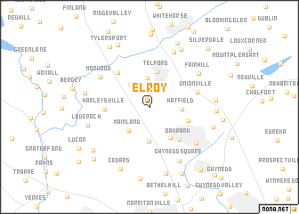 map of Elroy
