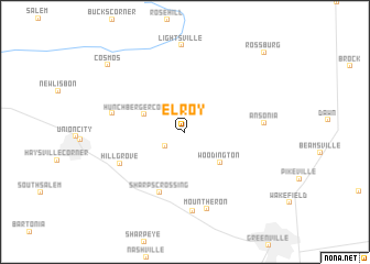 map of Elroy