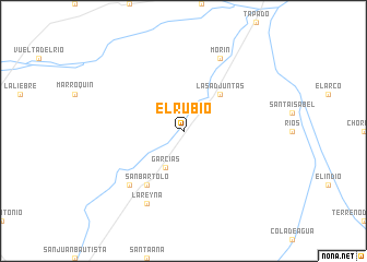 map of El Rubio