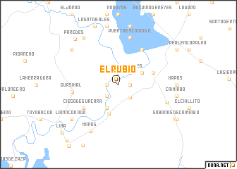 map of El Rubio