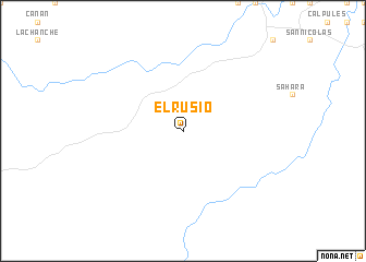 map of El Rusio