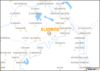 map of El Sabino