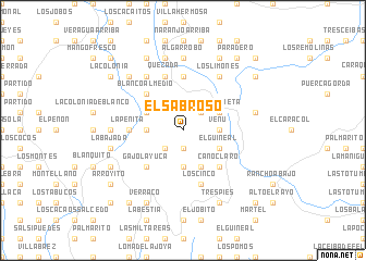 map of El Sabroso