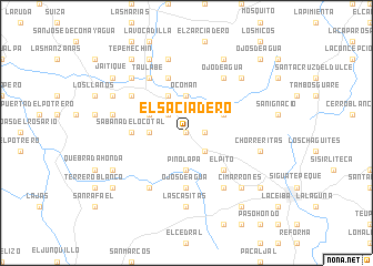 map of El Saciadero