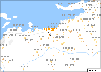 map of El Saco