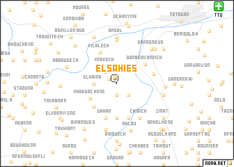 map of El Sahies
