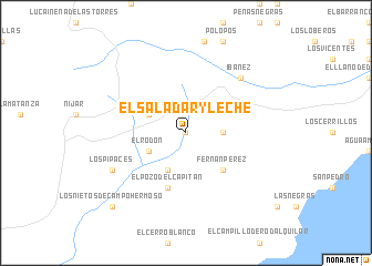 map of El Saladar y Leche