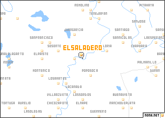 map of El Saladero