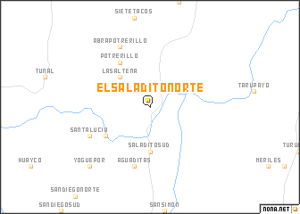 map of El Saladito Norte