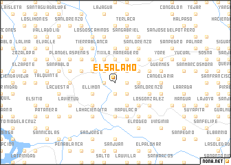 map of El Salamo