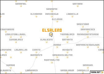 map of El Salero
