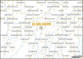 map of El Salidero