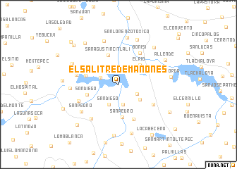 map of El Salitre de Mañones