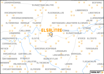 map of El Salitre