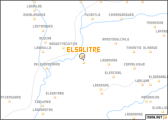 map of El Salitre