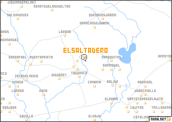 map of El Saltadero