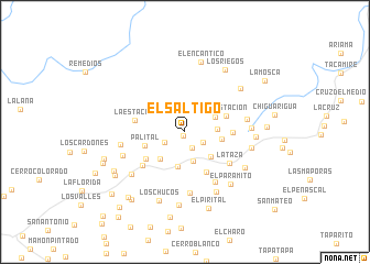 map of El Saltigo