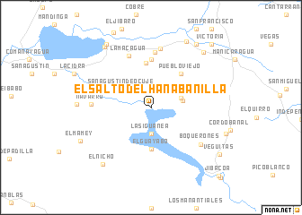 map of El Salto del Hanabanilla