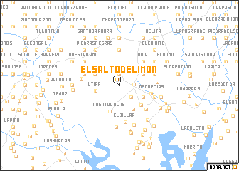 map of El Salto de Limón