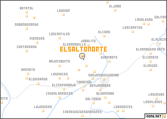 map of El Salto Norte