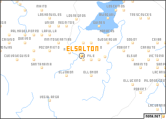 map of El Saltón