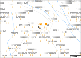 map of El Salto