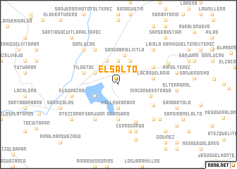 map of El Salto