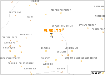 map of El Salto