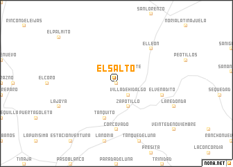 map of El Salto
