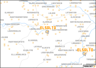 map of El Salto