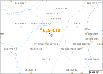 map of El Salto