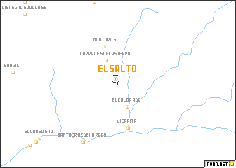 map of El Salto