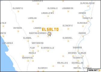 map of El Salto