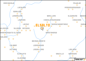 map of El Salto