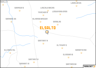 map of El Salto