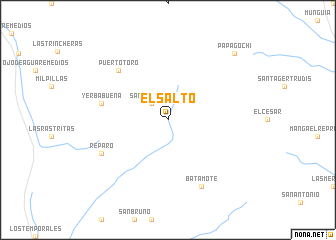 map of El Salto