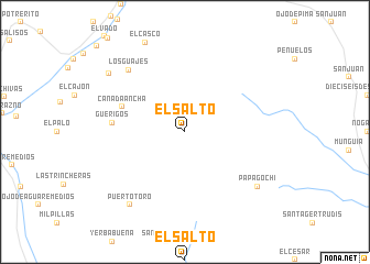 map of El Salto