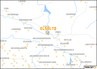 map of El Salto