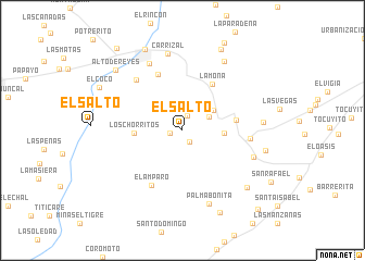 map of El Salto