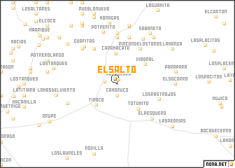 map of El Salto