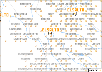 map of El Salto