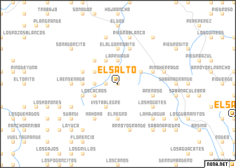 map of El Salto