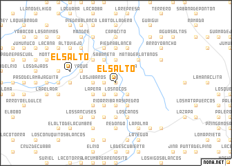 map of El Salto