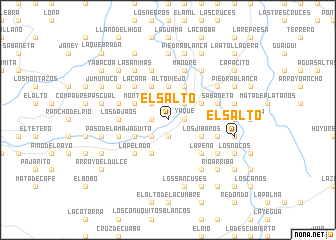 map of El Salto