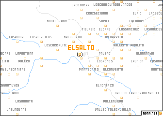 map of El Salto