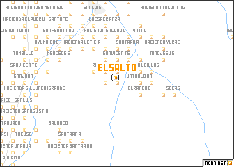 map of El Salto