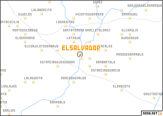 map of El Salvador