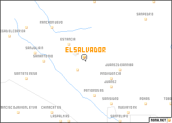 map of El Salvador