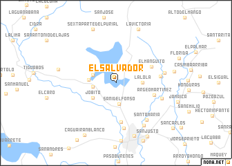 map of El Salvador